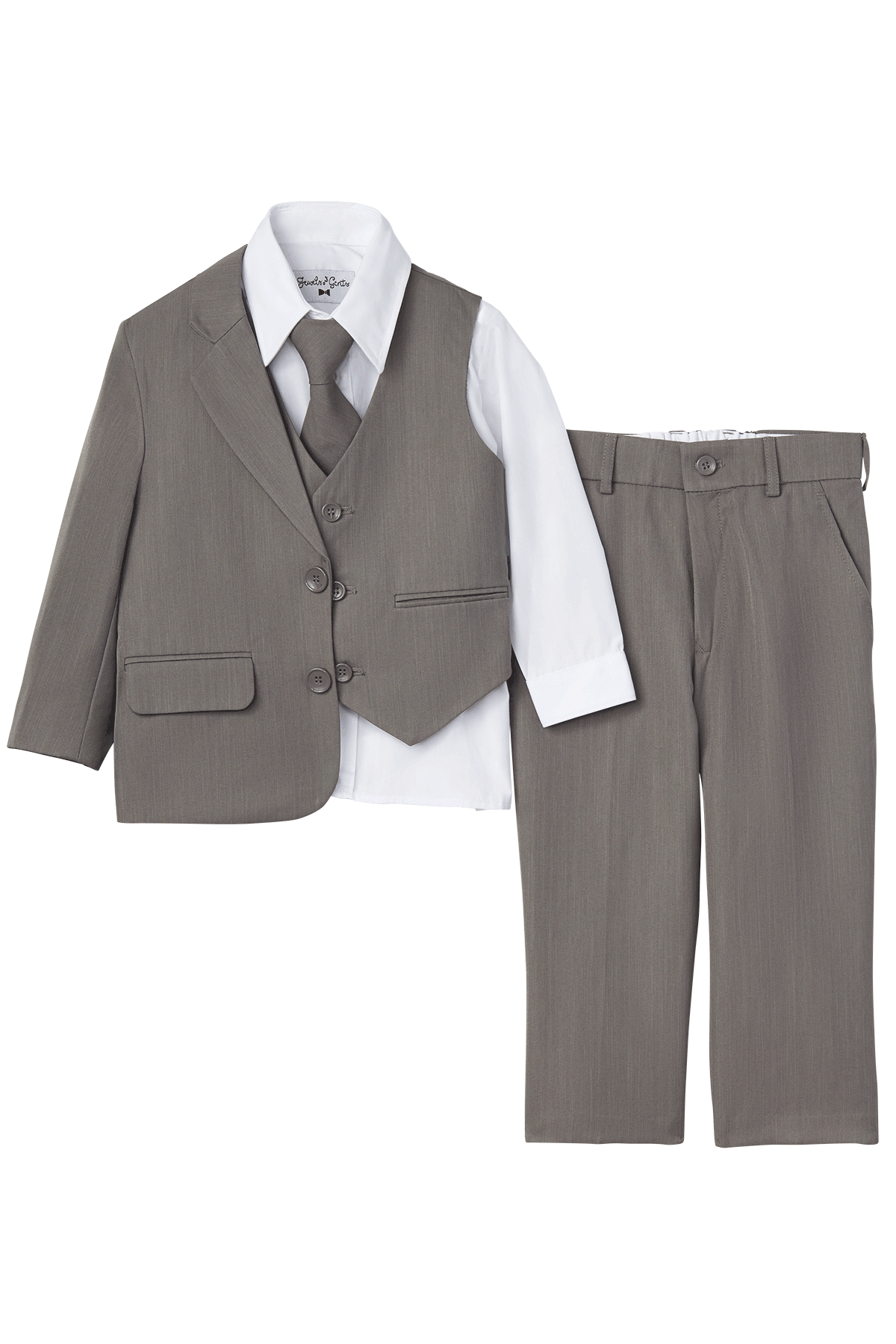 Kids Grey Suit 5 Piece Set