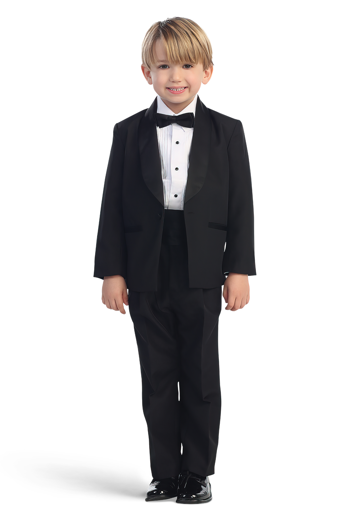 Kids Black Tuxedo 5 Piece Set