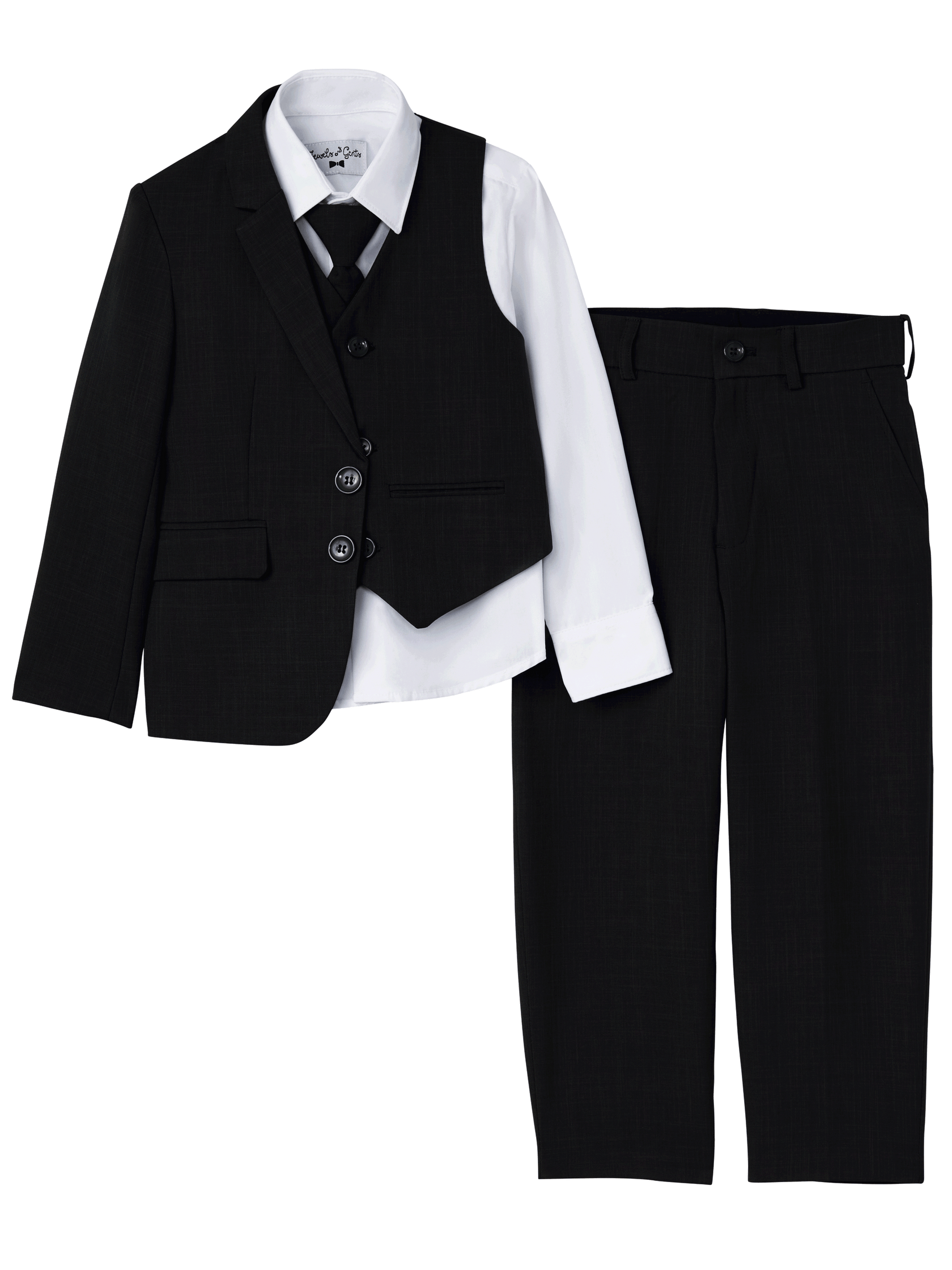 Kids Black Suit 5 Piece Set – Suits for Kids